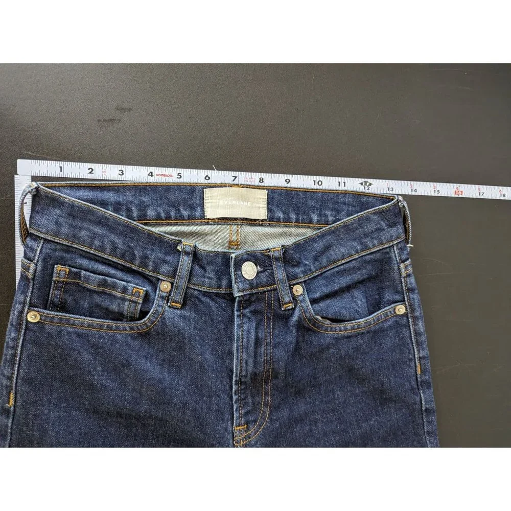 Everlane Womens Dark Wash Skinny‎ Denim Blue Jeans Size 25 Regular Casual Fall
